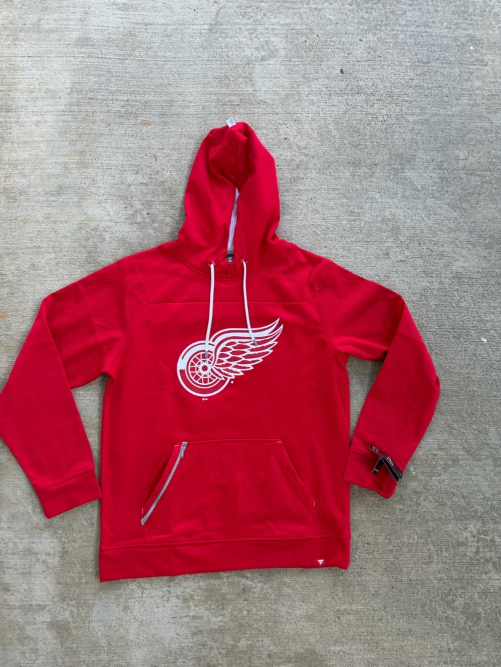 Fanatics Red Detroit Red Wings Pullover Hoodie Size L, New